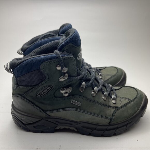 Lowa Renegade GTX Mid Ls Hiking Boots Women's Size 7 US Grey/Green - READ* - Picture 1 of 16